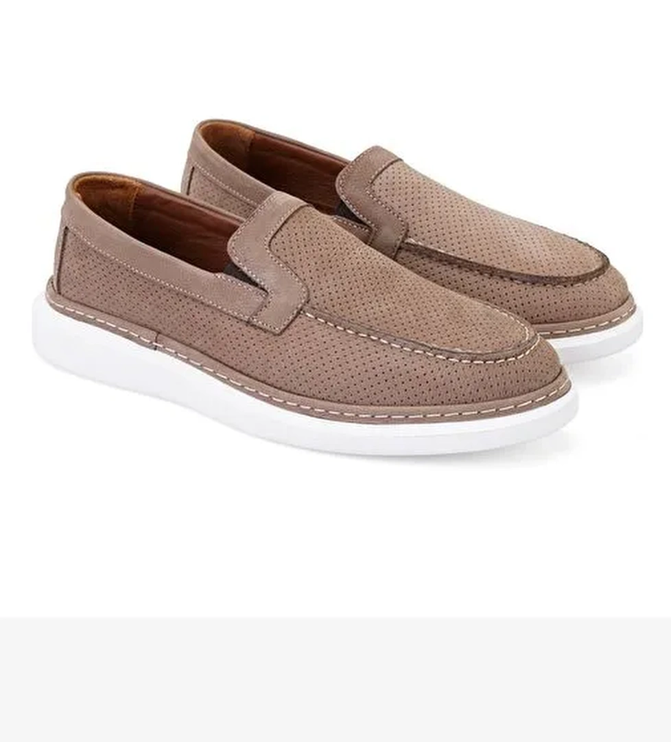 Lucas Kahve Erkek Deri Günlük Ayakkabı - Görsel 1