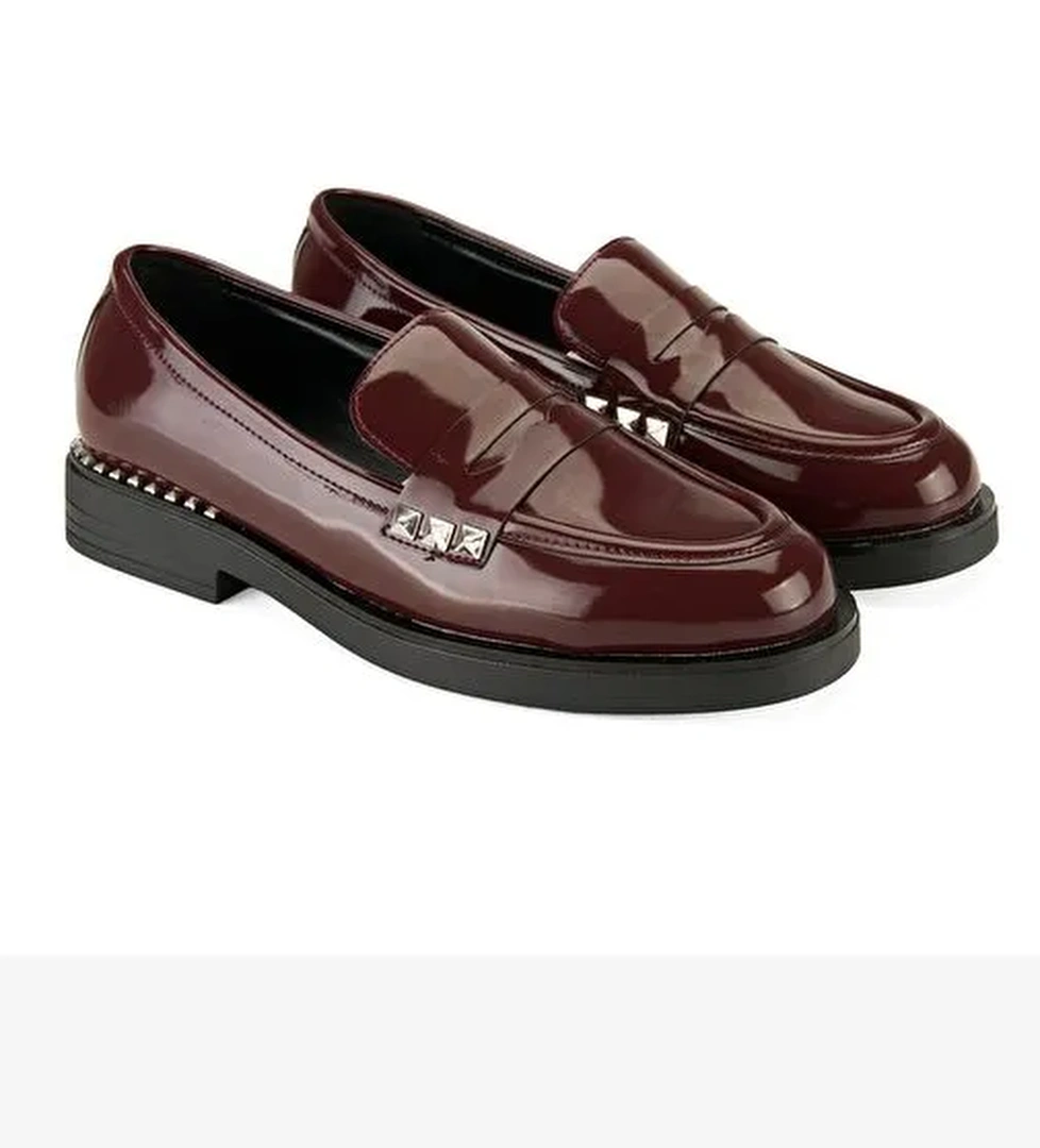 Kadın Bordo Günlük Ayakkabı - Görsel 1