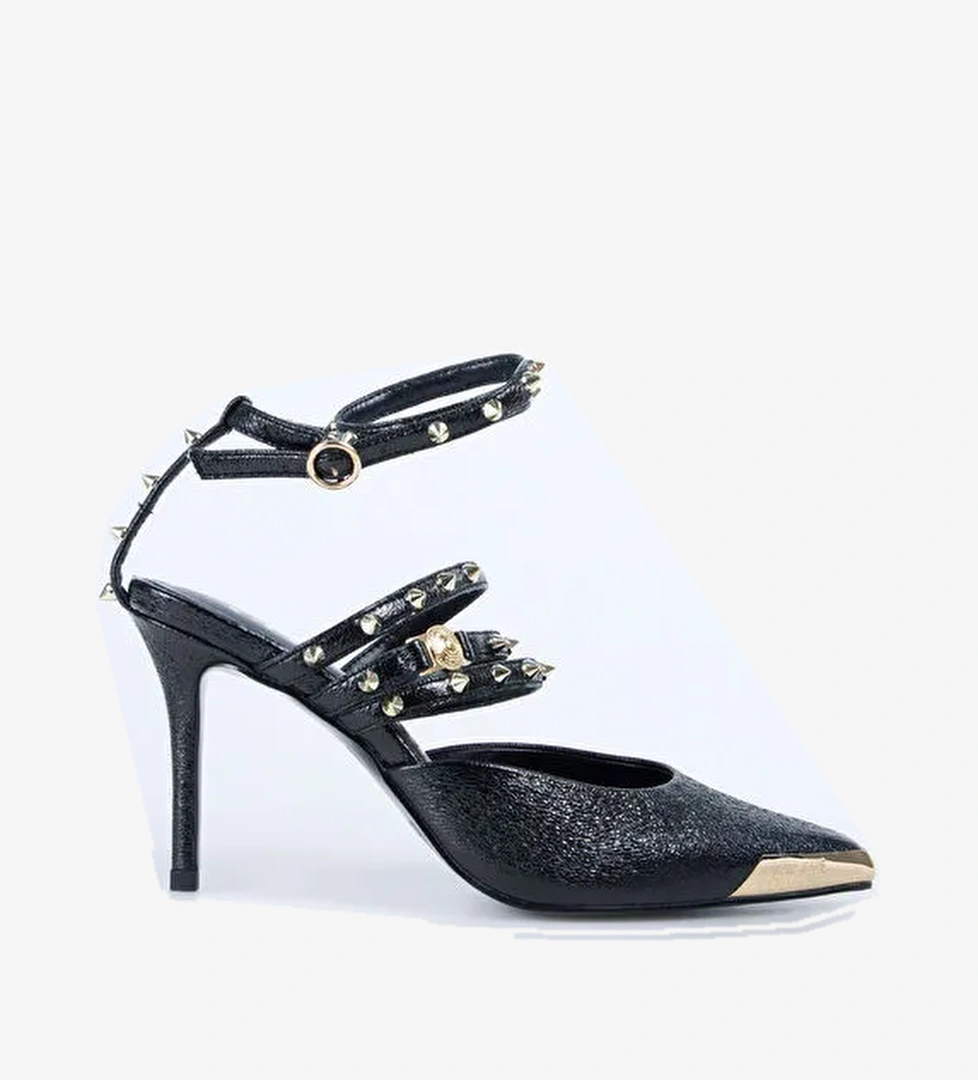 Versace Jeans Couture Versace Jeans Couture Siyah Kadın Topuklu Ayakkabı 79VA3S55899 model görseli