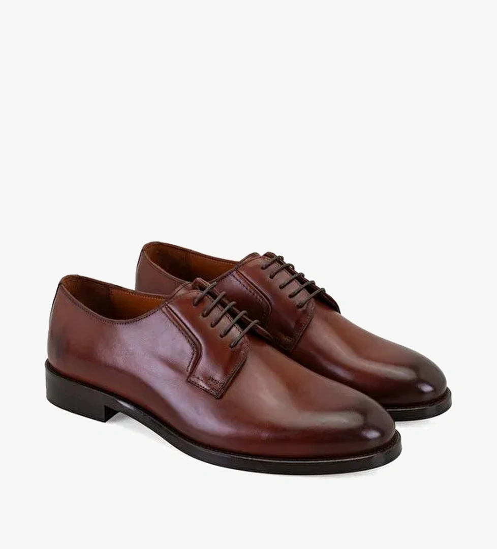 Brennen Taba Erkek Deri Klasik Ayakkabı - Görsel 1