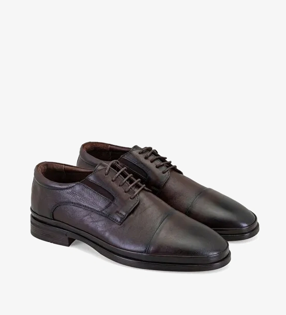 Sammy Kahve Erkek Deri Klasik Ayakkabı - Görsel 1