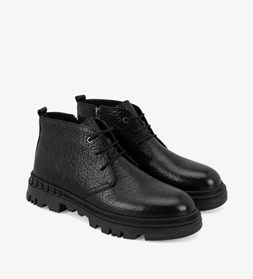 Lionra Siyah Erkek Deri Bot - Görsel 1