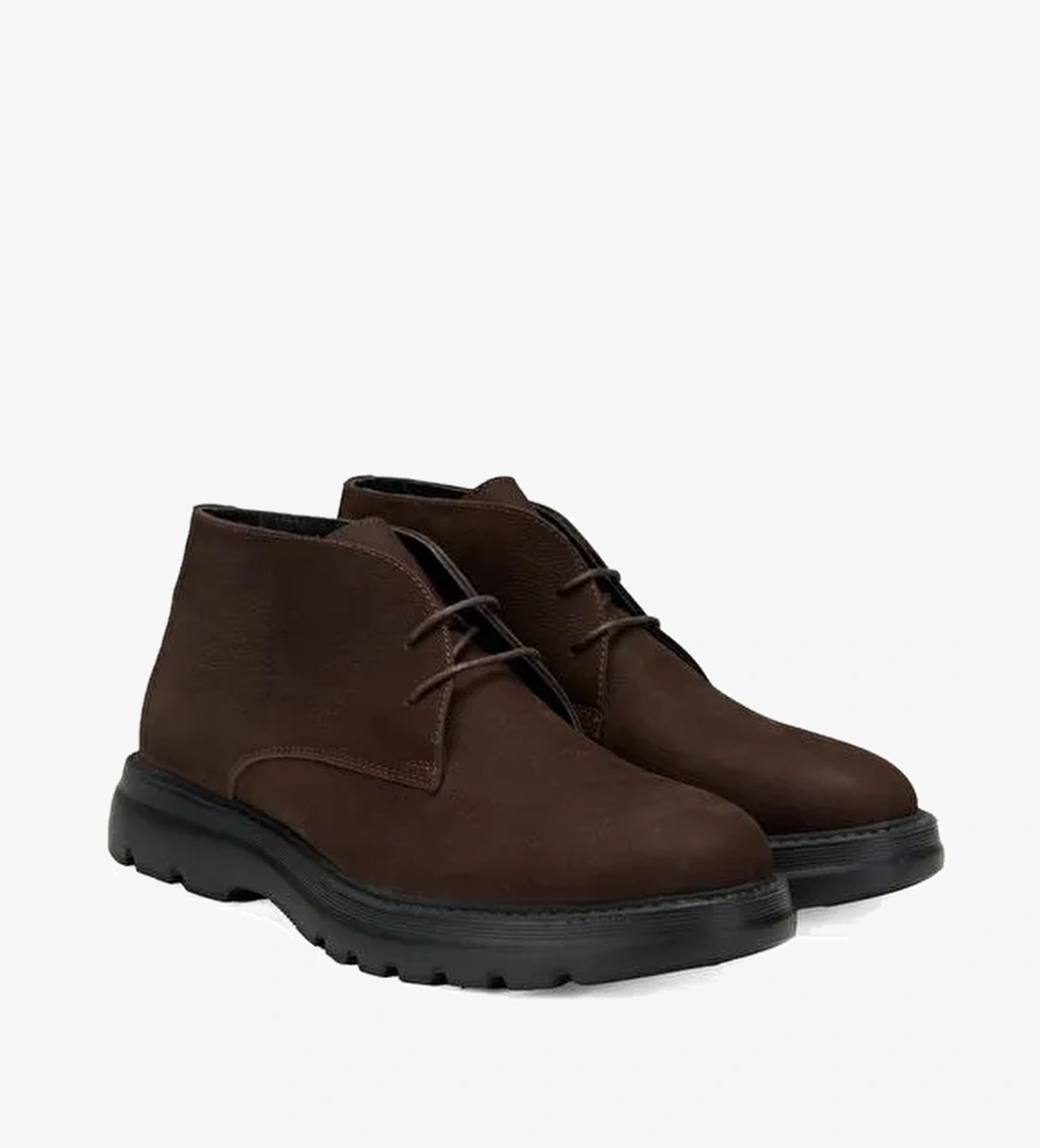 Selinda Kahve Erkek Deri Bot - Görsel 1