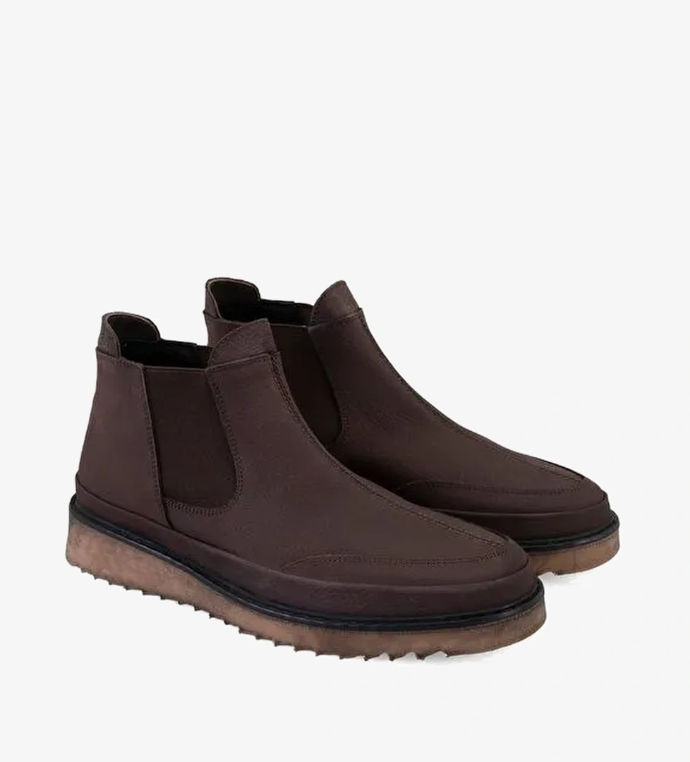 Aniana Kahve Erkek Deri Chelsea Bot - Görsel 1