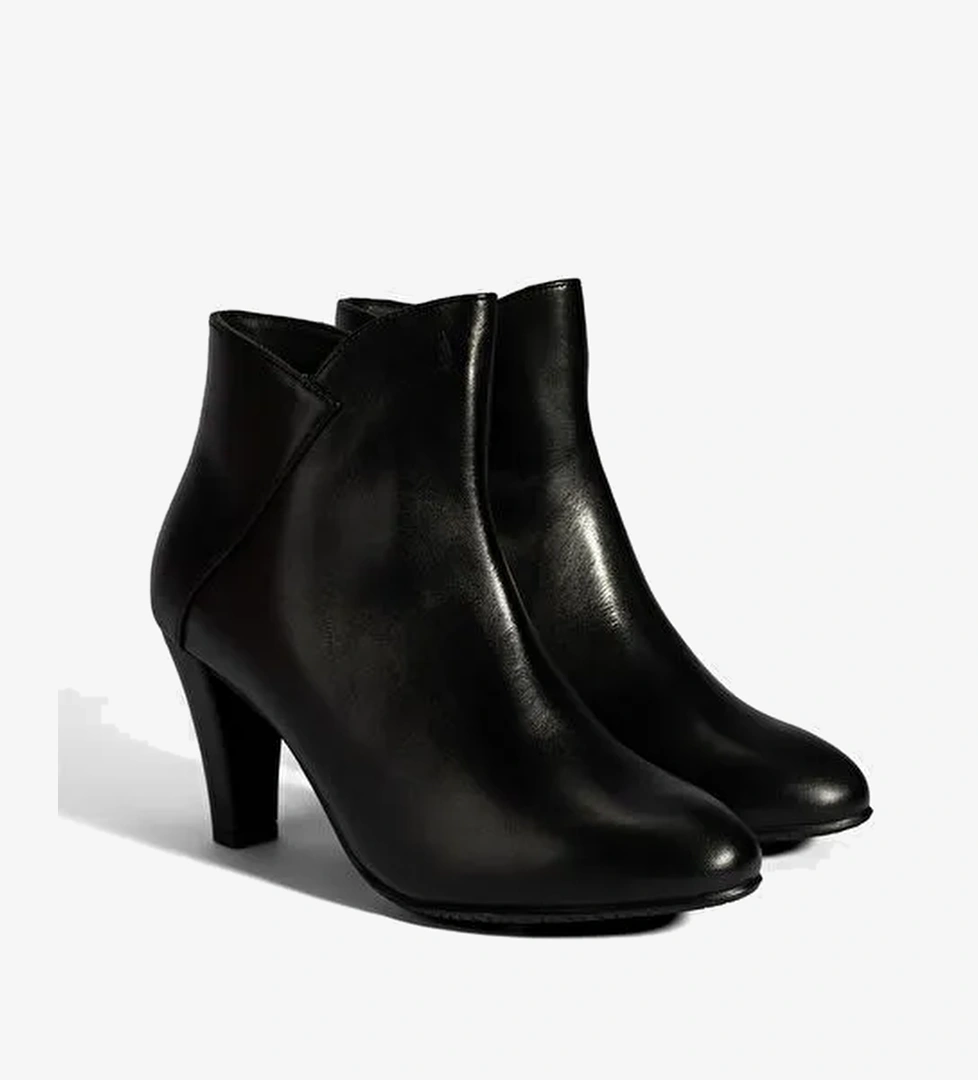Kadın Siyah DesaComfort Deri Topuklu Chelsea Bot - Görsel 1