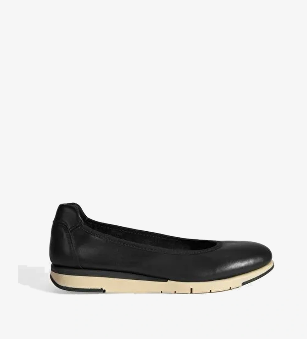 Kadın Siyah Deri DesaComfort Günlük Ayakkabı - Görsel 1