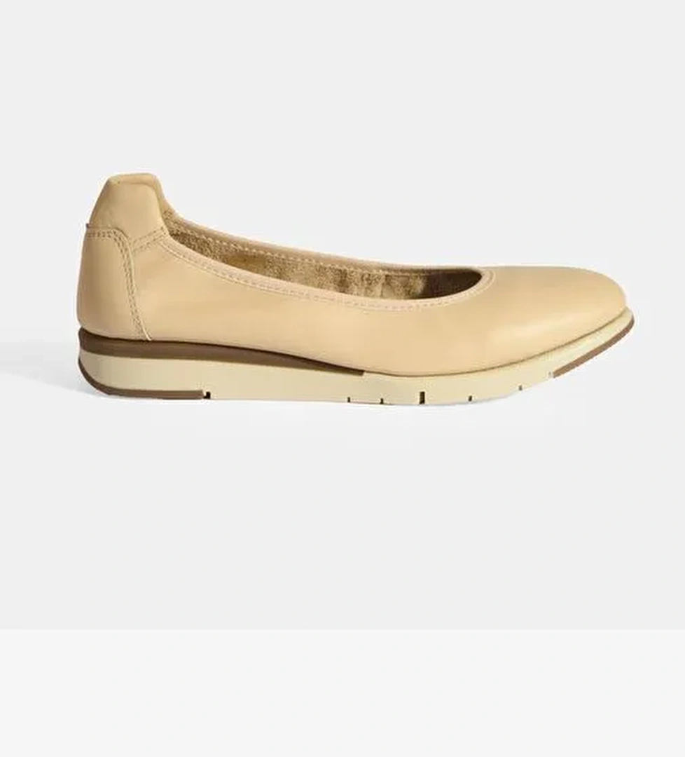 Kadın Bej Deri DesaComfort Günlük Ayakkabı - Görsel 1