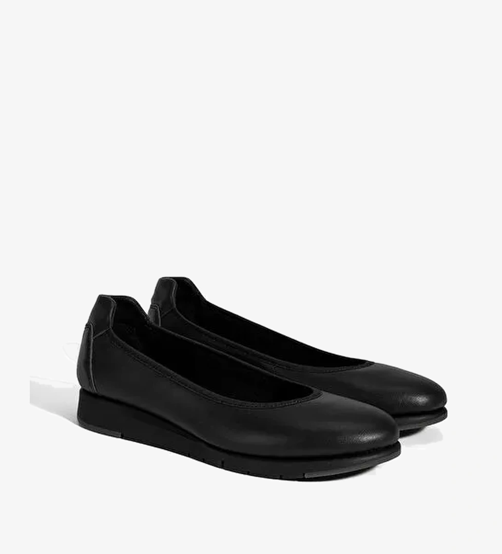 Kadın Siyah DesaComfort Deri Günlük Ayakkabı - Görsel 1