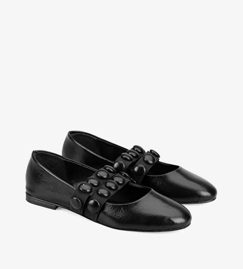 Kadın Siyah Babet - Görsel 1