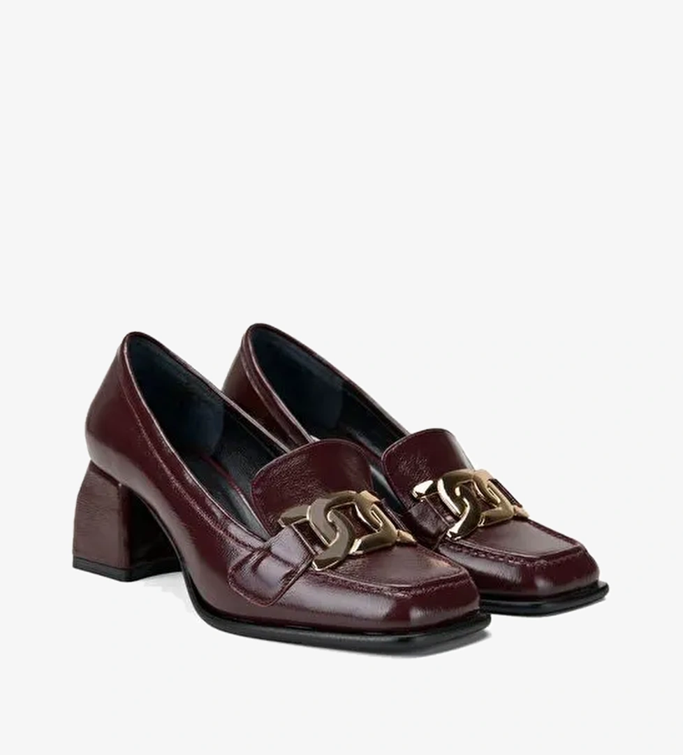 Kadın Bordo Klasik Ayakkabı - Görsel 1