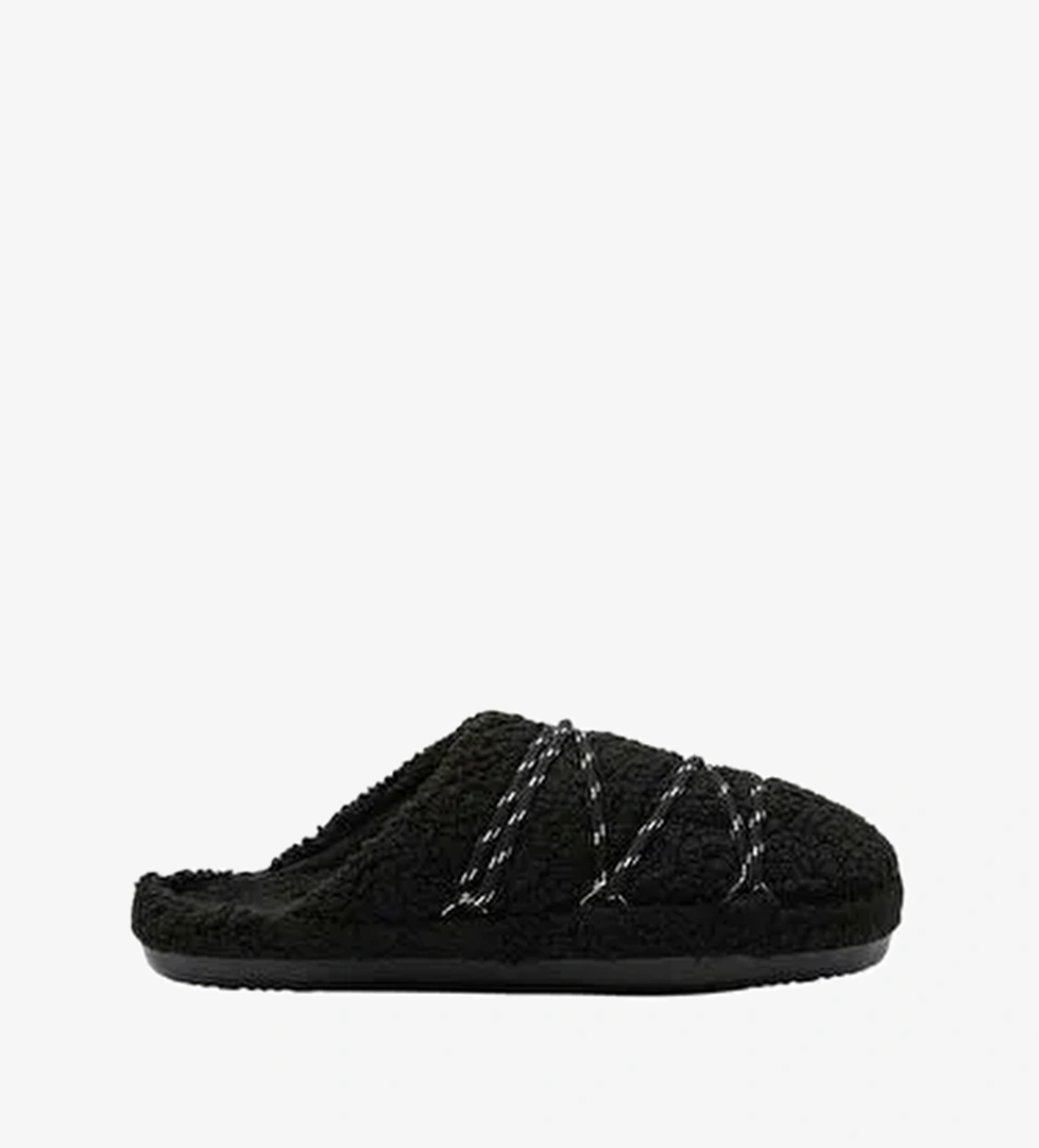 NUMUNE Kadın Babet 80D2410040-N001 Moon Boot MB TEDDY SLIPPER Black - Görsel 1