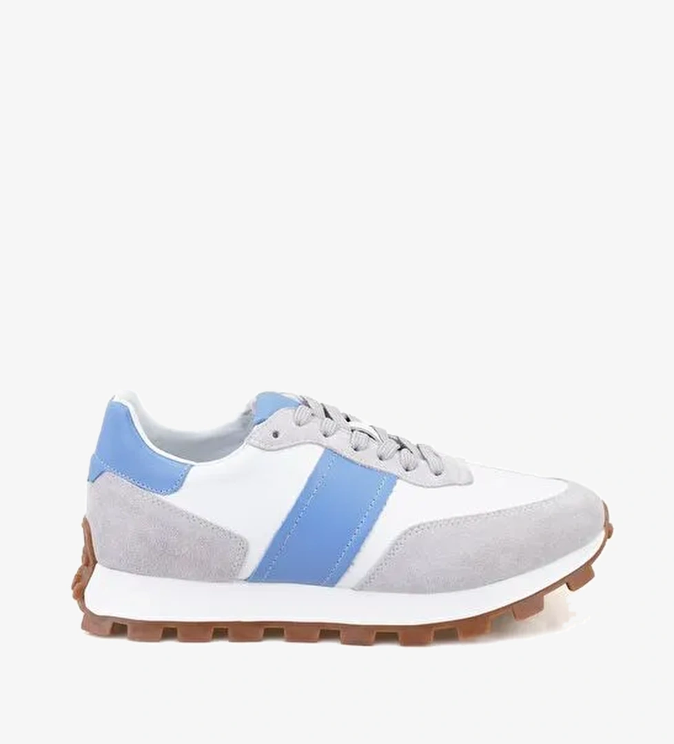 Joshua Gri Erkek Süet Deri Spor Ayakkabı - Görsel 1