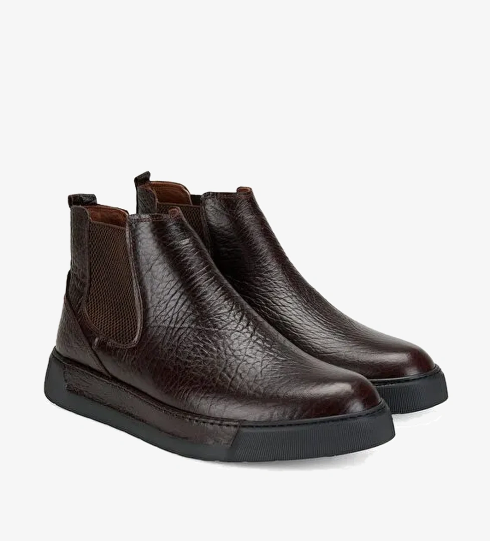 Trevin Kahve Erkek Deri Chelsea Bot - Görsel 1