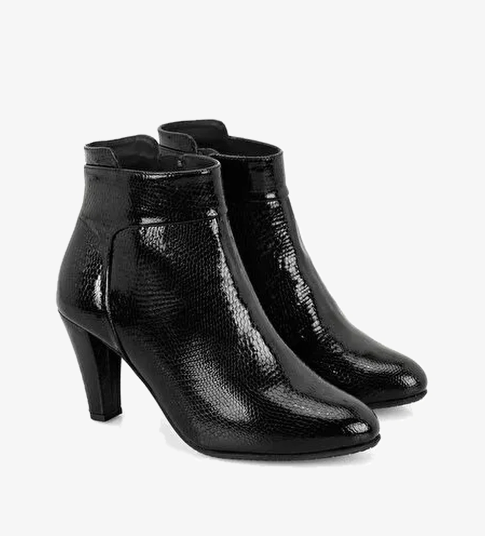 Desa Aliza Siyah Kadın DesaComfort Fermuarlı Topuklu Deri Bot | Boyner Siyah - 1. görsel