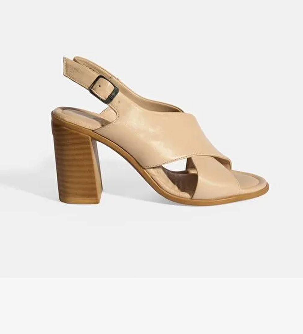 Desa Desa Kadın Bej Toka Detaylı Deri Sandalet Sandalet & Terlik | Boyner Bej - 1. görsel