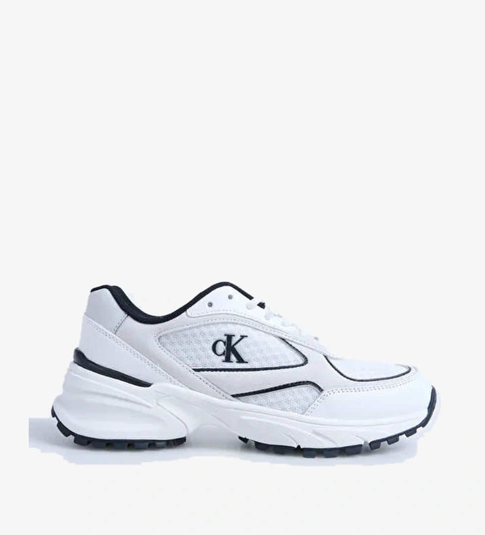 Calvin Klein Calvin Klein Beyaz Siyah Beyaz Kadın Deri Sneaker YW0YW0200901W | Boyner Beyaz Siyah - 1. görsel