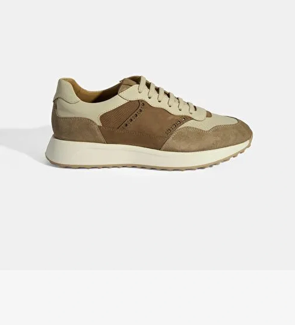 Gri Erkek Bağcıklı Deri Spor Ayakkabı - Görsel 1