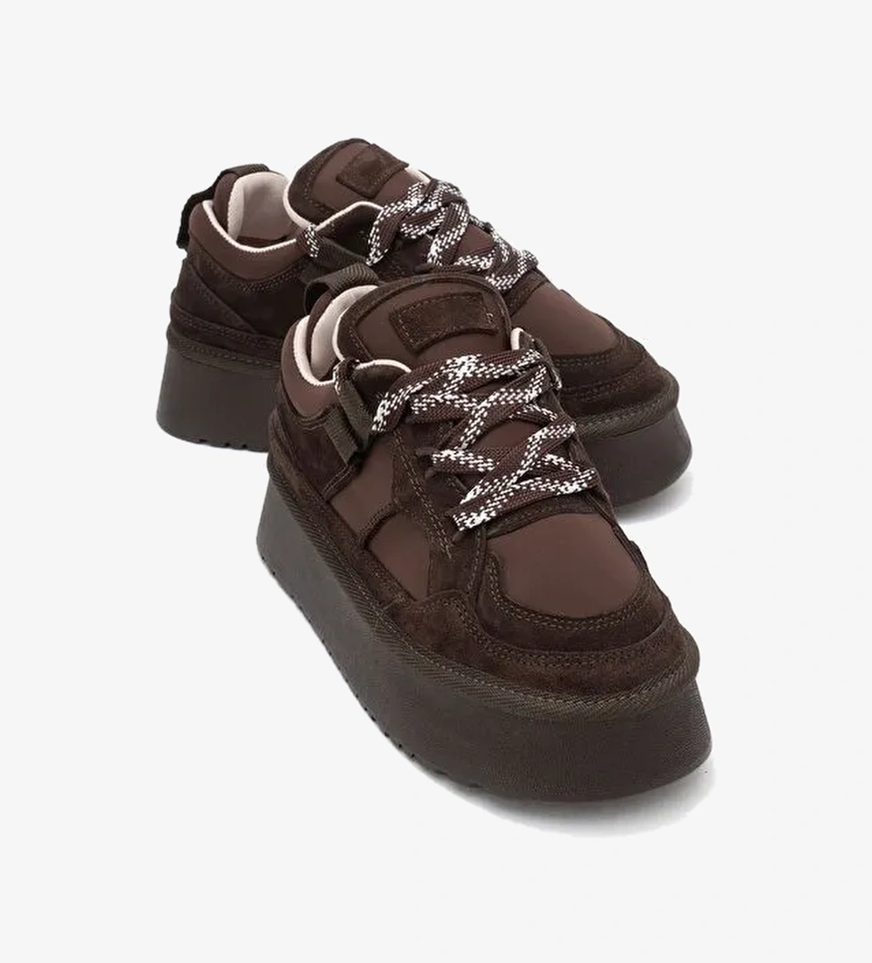 Luvi Shoes Luvi Shoes Belirsiz RAVEN Kahverengi Süet Hakiki Deri Kadın Platform Sneaker | Boyner Belirsiz - 1. görsel