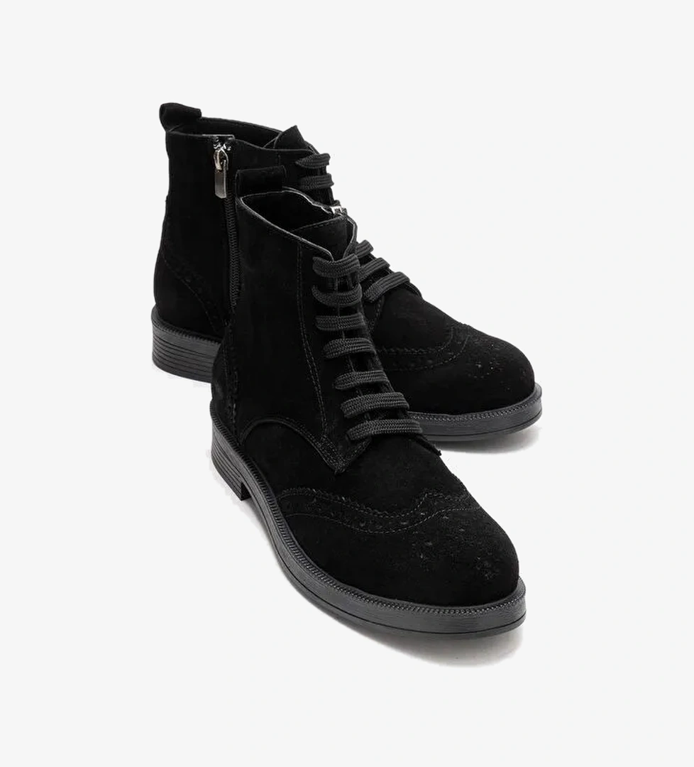 Luvi Shoes Luvi Shoes Belirsiz NELVY Siyah Süet Hakiki Deri Kadın Bot | Boyner Belirsiz - 1. görsel