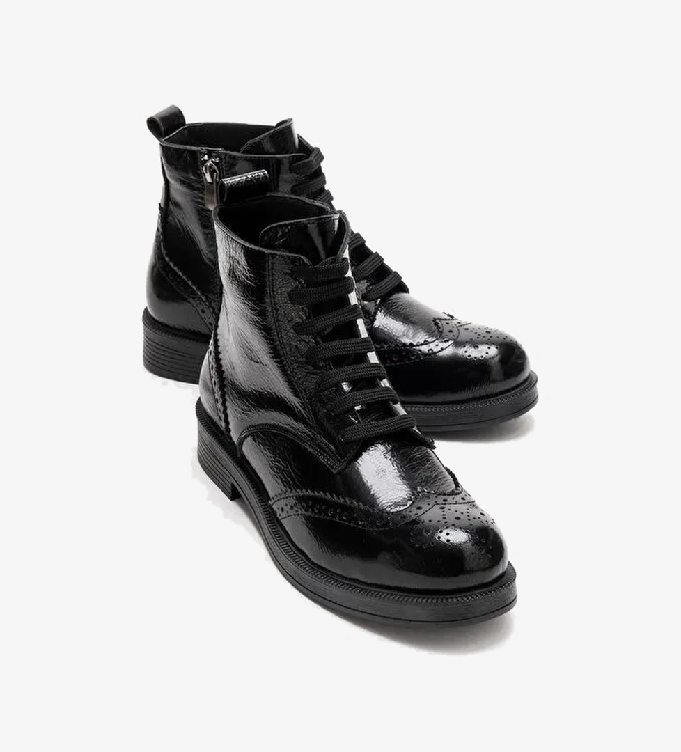 Luvi Shoes Luvi Shoes NELVY Siyah Rugan Hakiki Deri Kadın Bot | Boyner Siyah Rugan - 1. görsel