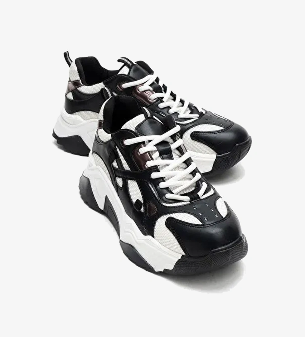 Luvi Shoes Luvi Shoes LECCE Siyah Beyaz Kadın Spor Ayakkabı Sneaker | Boyner Siyah Beyaz - 1. görsel