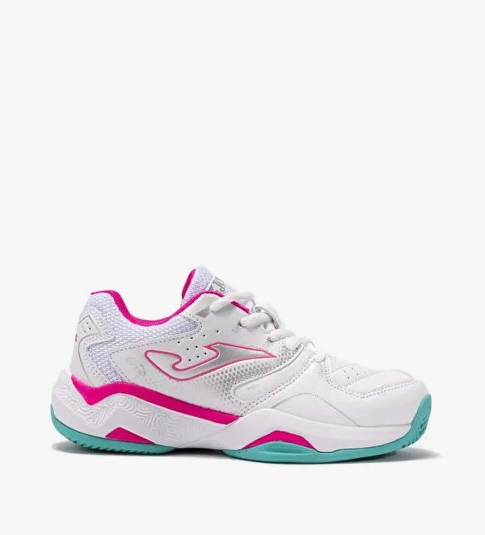 Joma JMATW2532C Master 1000 Çocuk Tenis/Pedal Ayakkabı Beyaz Pembe - Görsel 1