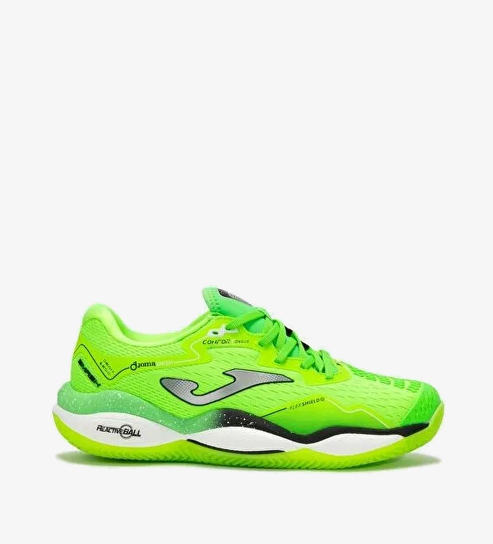 Joma Joma Smash Erkek TSMAW2511C Toprak Kort Tenis & Padel Ayakkabısı - Neon Yeşil Tenis Ayakkabıları | Boyner Yeşil - 1. görsel
