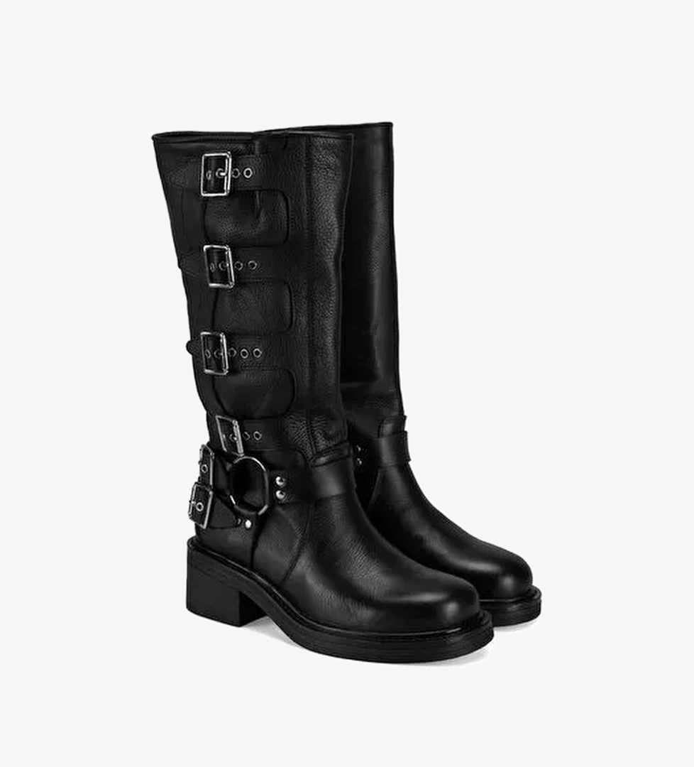 Desa Desa Kadın Siyah Deri Çizme Bot | Boyner Siyah - 1. görsel