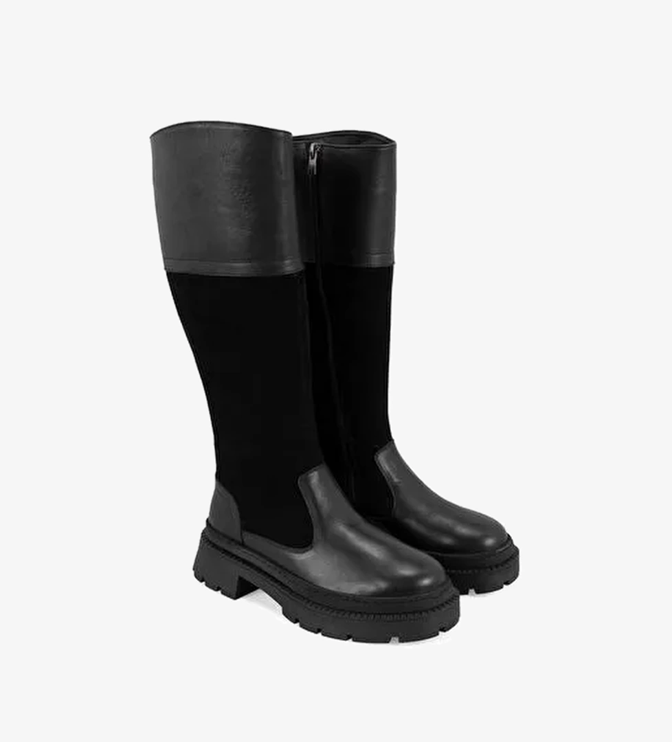 Desa Desa Kadın Siyah Deri Çizme Bot | Boyner Siyah - 1. görsel