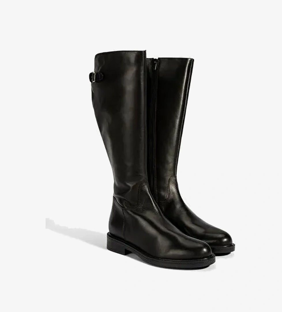 Desa Desa Kadın Siyah Metal Toka Detaylı Deri Çizme Bot | Boyner Siyah - 1. görsel