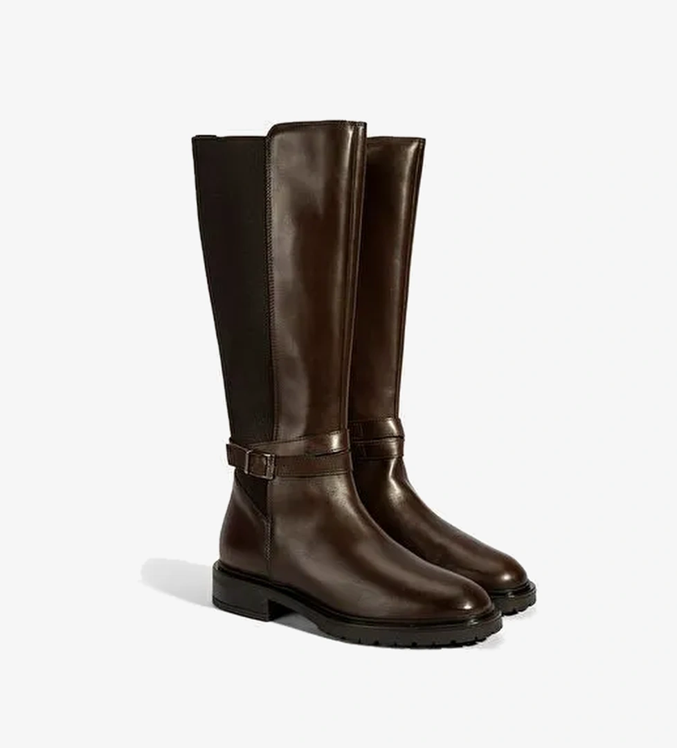 Desa Desa Kahverengi Kadın Kahve Metal Toka Detaylı Deri Çizme Bot | Boyner Kahverengi - 1. görsel