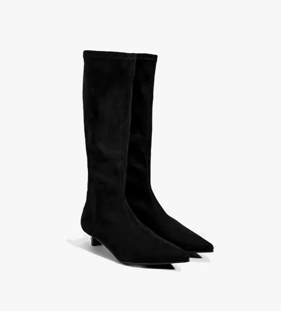 Desa Desa Kadın Siyah Sivri Burunlu Topuklu Stretch Çizme Bot | Boyner Siyah - 1. görsel