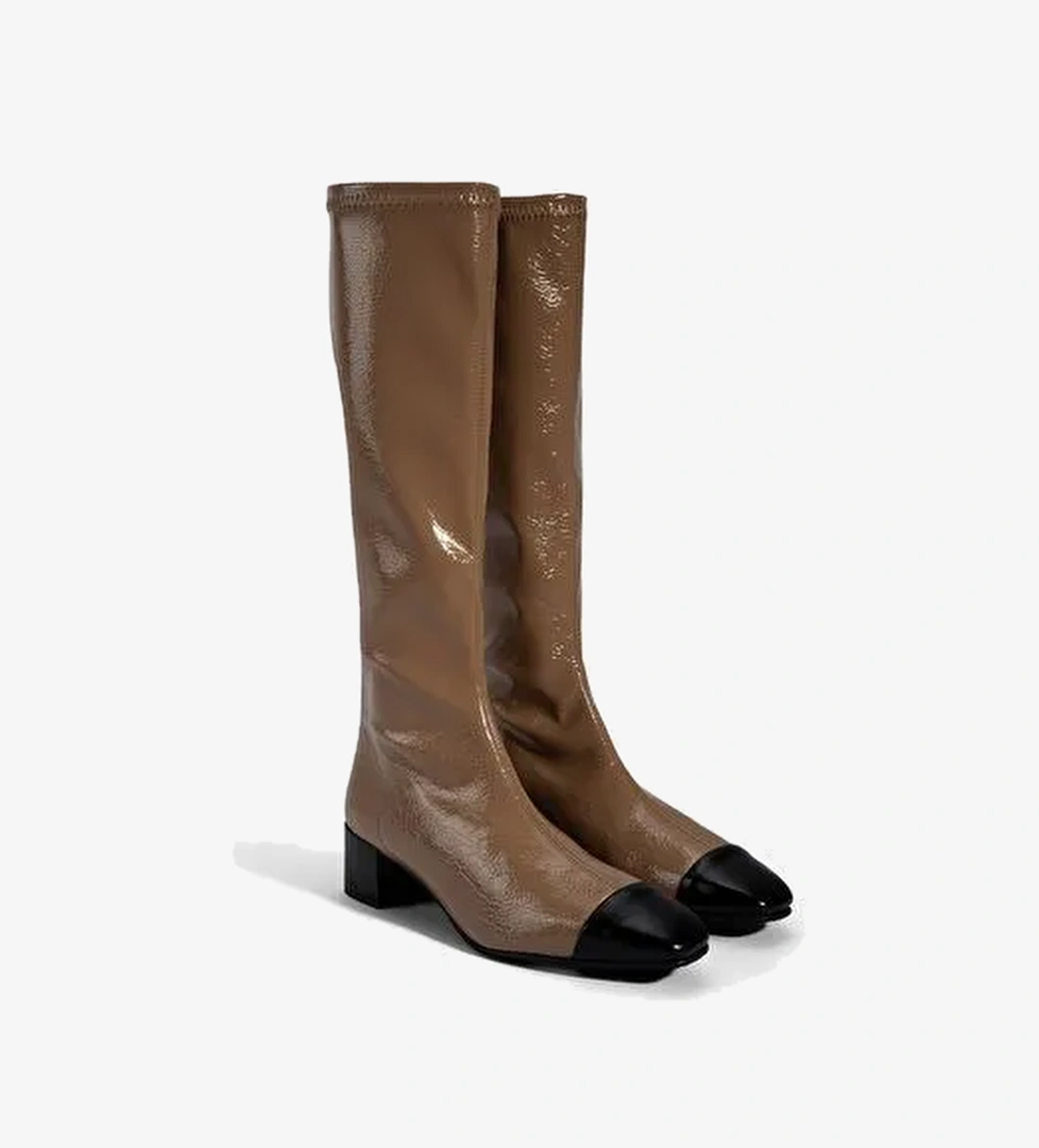 Desa Desa Kadın Vizon Kalın Topuklu Stretch Çizme Bot | Boyner Vizon - 1. görsel