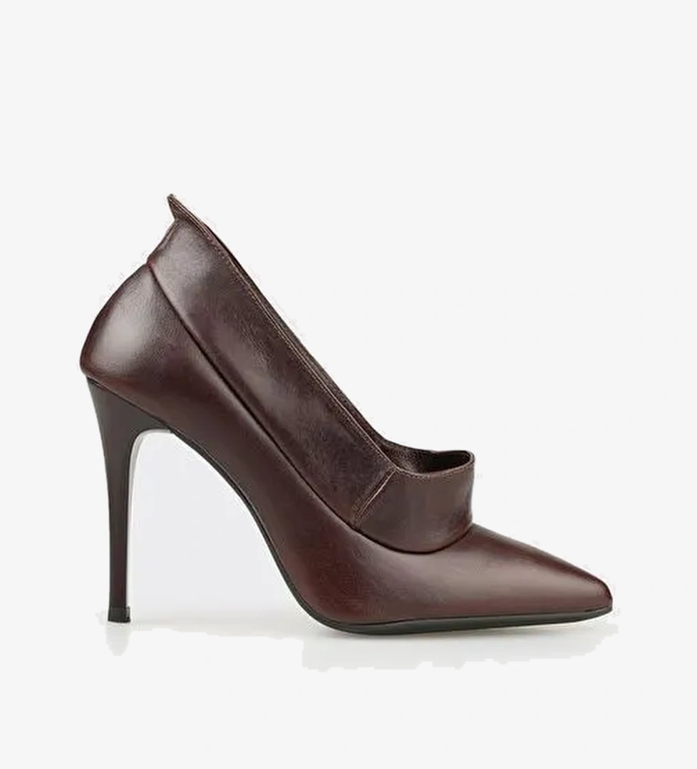 Elle Elle Belirsiz Kahve Deri Kadın Yüksek Topuk Ayakkabı Boyner'de! Belirsiz - 1. görsel