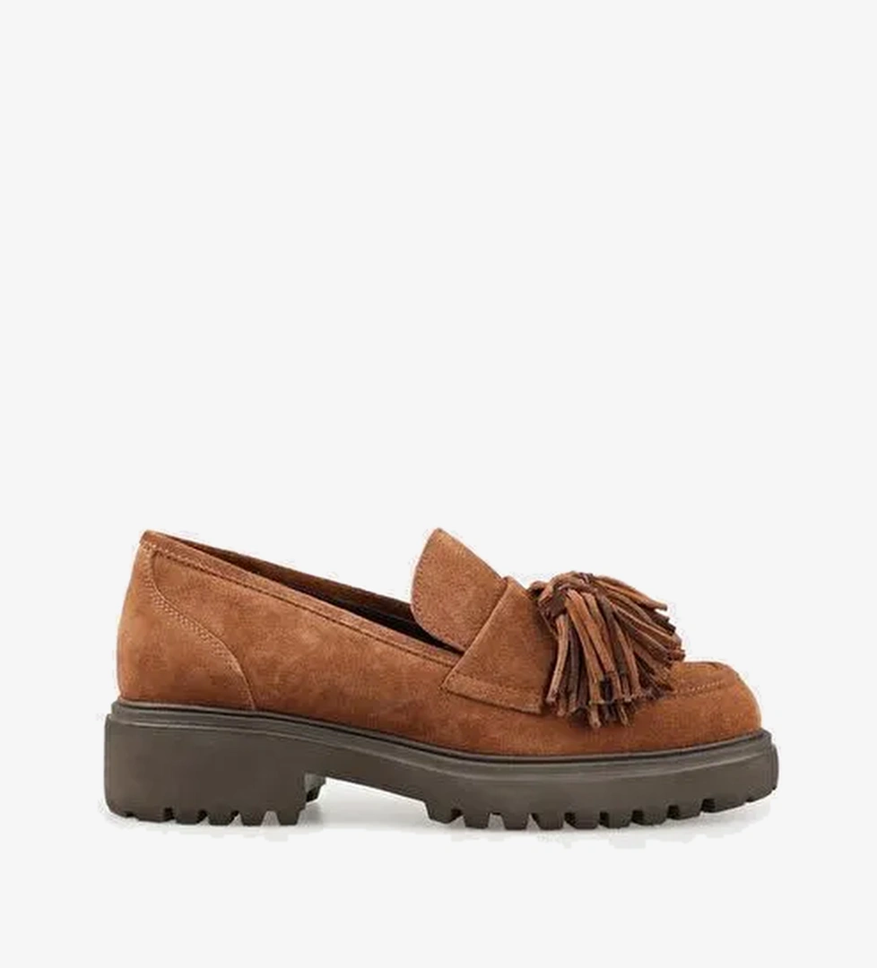 Elle Elle Taba Deri Kadın Günlük Ayakkabı Boyner'de! Taba - 1. görsel