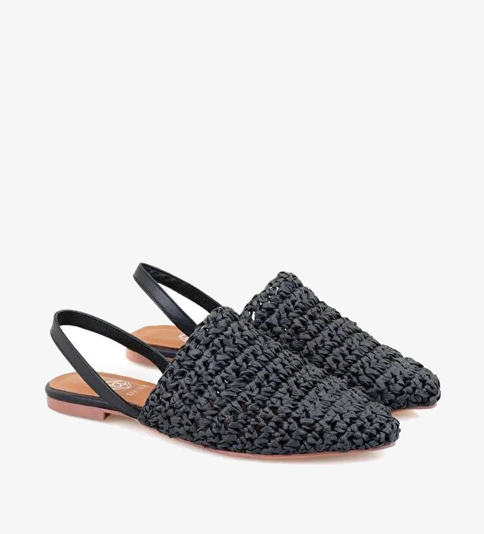 Desa Desa Kadın Siyah Örgülü Terlik Boyner'de! Siyah - 1. görsel