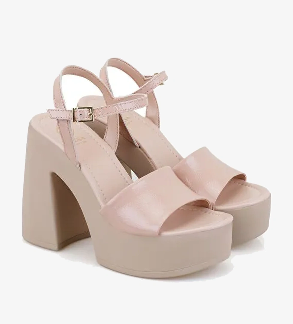 Desa Desa Belirsiz Kadın Ten Platform Topuklu Deri Sandalet Boyner'de! Belirsiz - 1. görsel