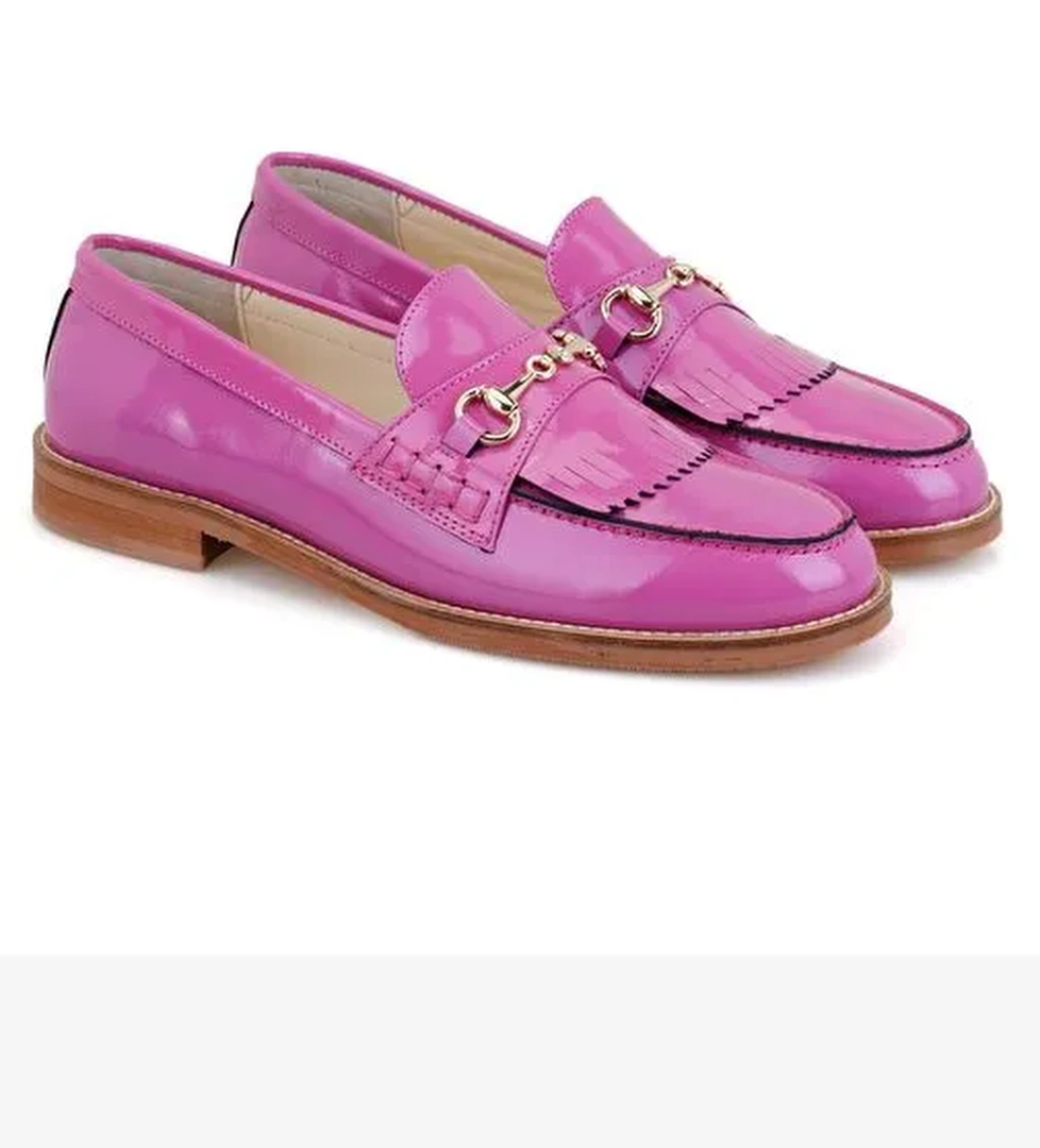 Desa Desa Pembe Kadın Fuşya Toka Aksesuarlı Deri Loafer Boyner'de! Pembe - 1. görsel