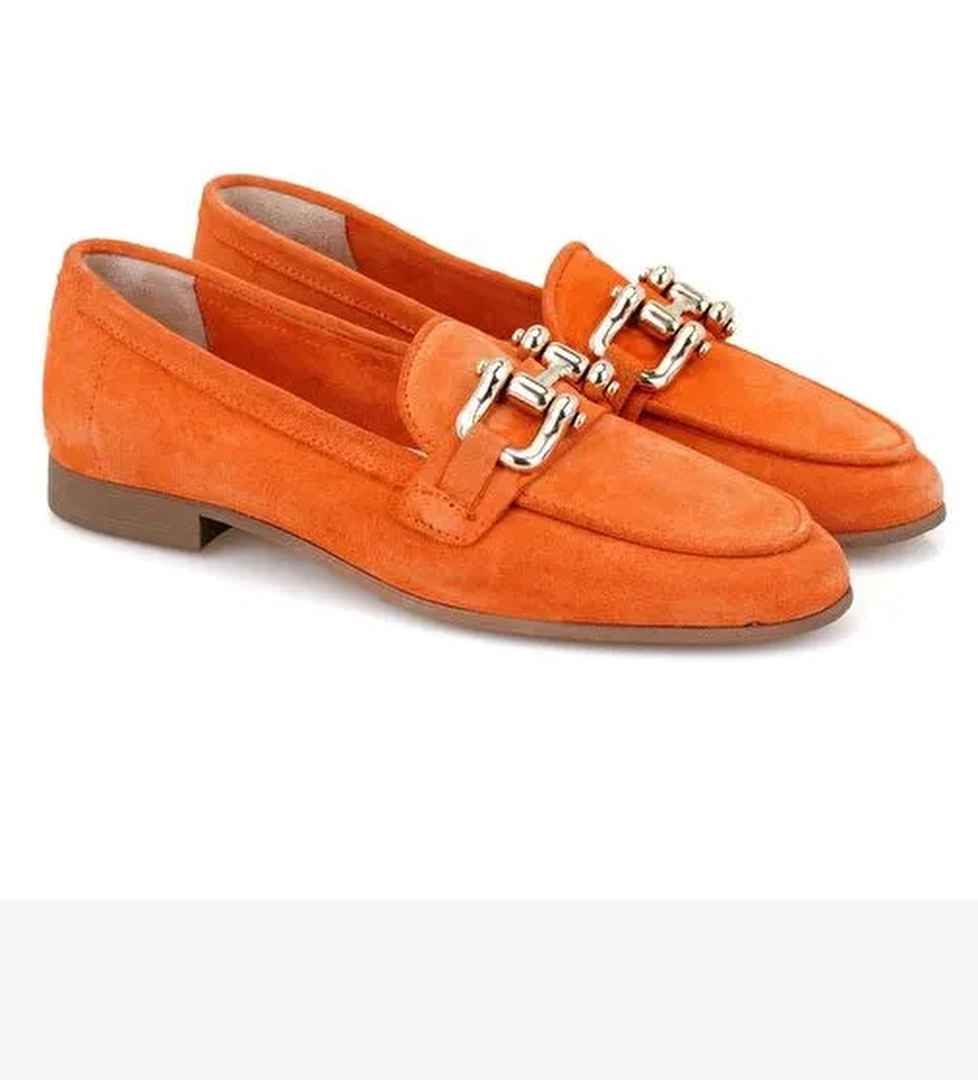 Desa Desa Kadın Turuncu Süet Deri Loafer Boyner'de! Turuncu - 1. görsel