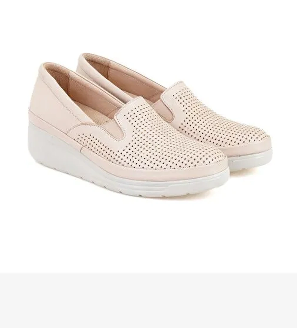 Desa Kadın Bej Dolgu Topuklu Deri DesaComfort Günlük Ayakkabı Boyner'de! Bej - 1. görsel