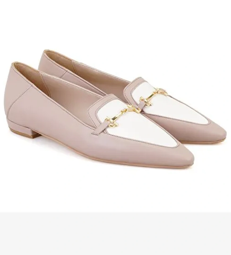 Desa Desa Kadın Bej Toka Aksesuarlı Deri Loafer Boyner'de! Bej - 1. görsel