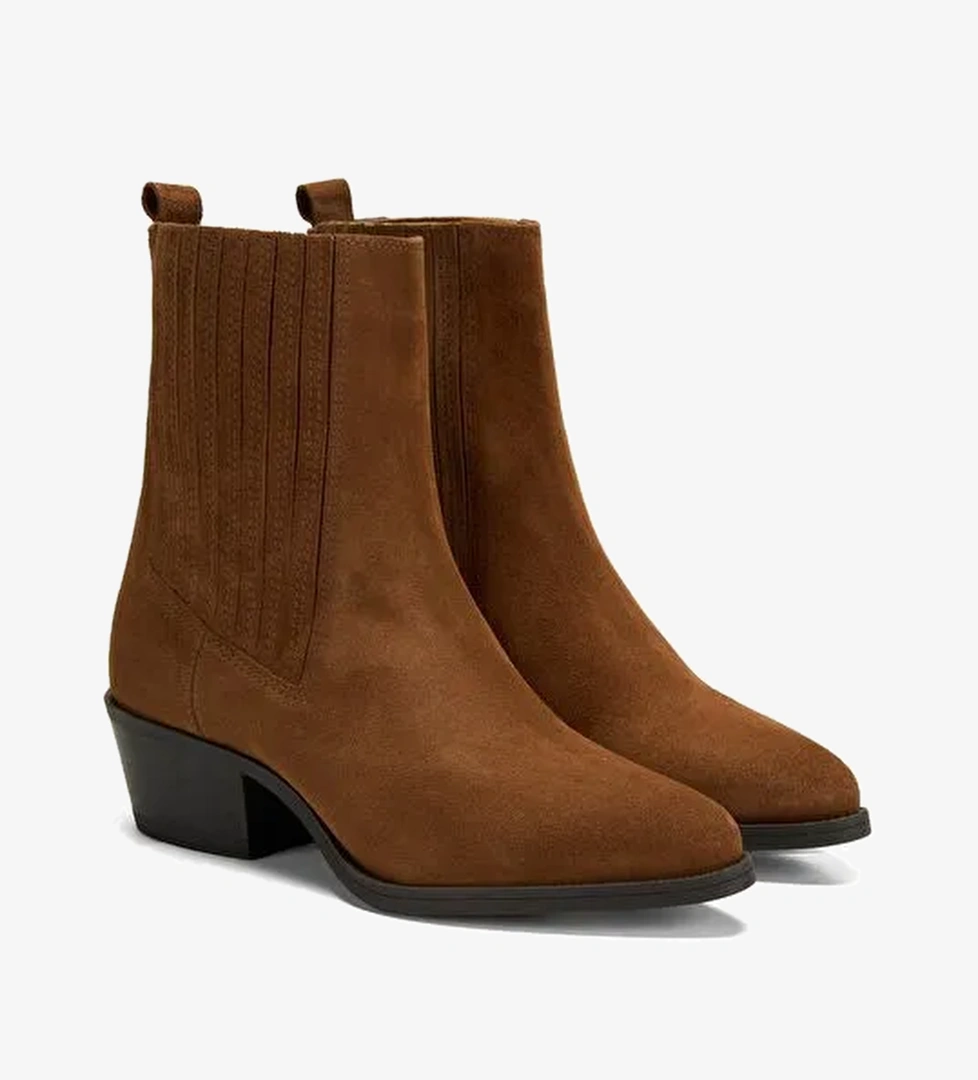 Desa Desa Kadın Taba Topuklu Süet Bot Boyner'de! Taba - 1. görsel