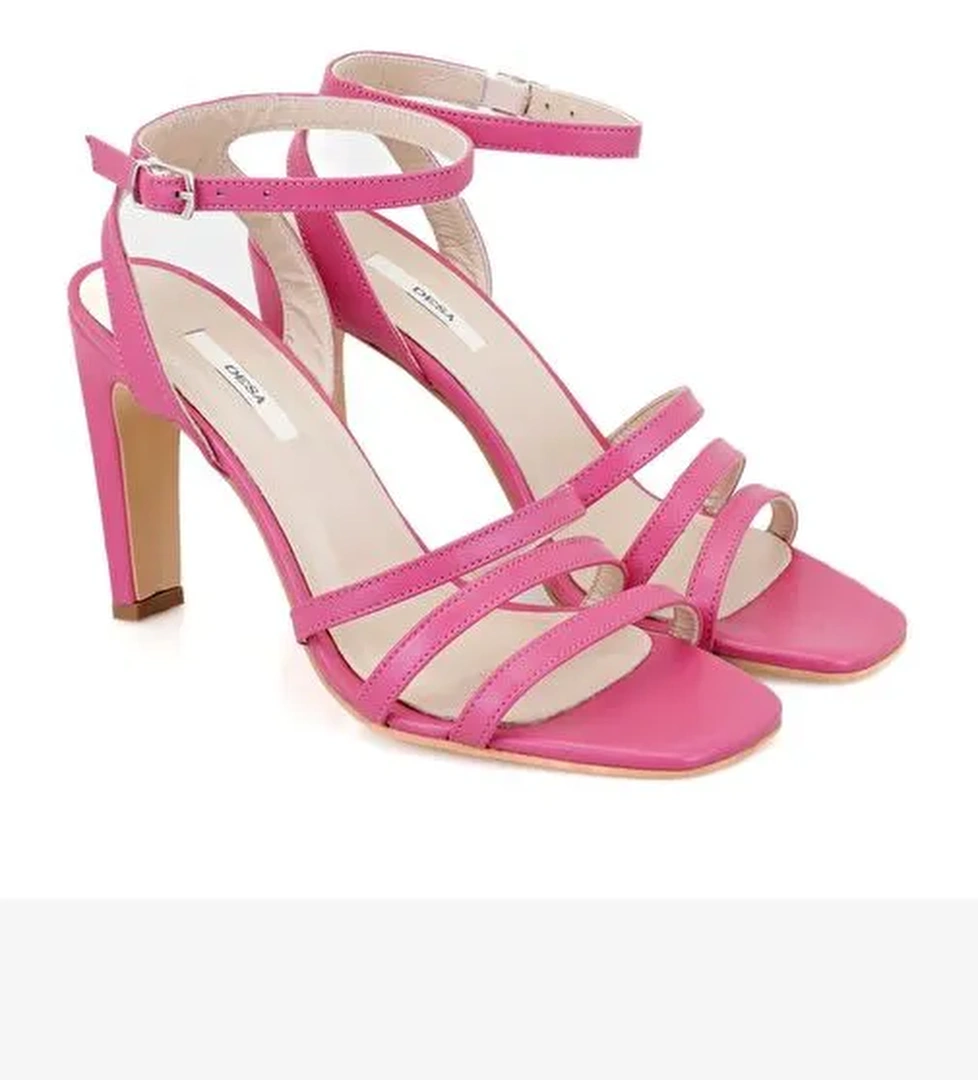 Desa Desa Kadın Pembe Deri Abiye Sandalet Boyner'de! Pembe - 1. görsel