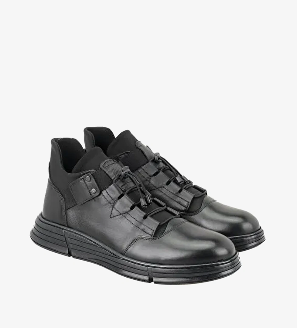 Desa Desa Pavel Siyah Erkek Bağcıklı Deri Bot Boyner'de! Siyah - 1. görsel