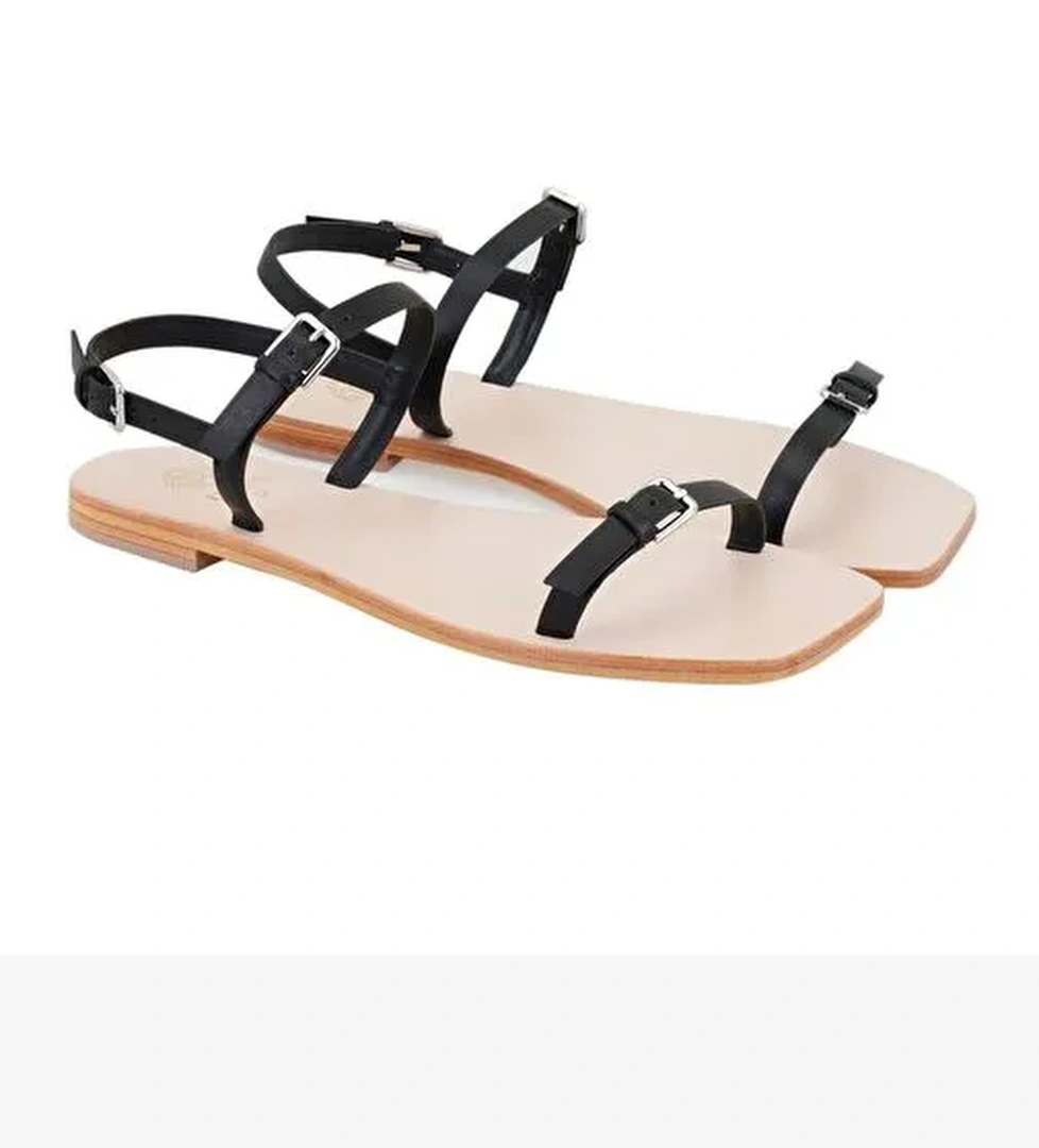 Desa Desa Kadın Siyah Ayarlanabilir Tokalı Deri Sandalet Boyner'de! Siyah - 1. görsel