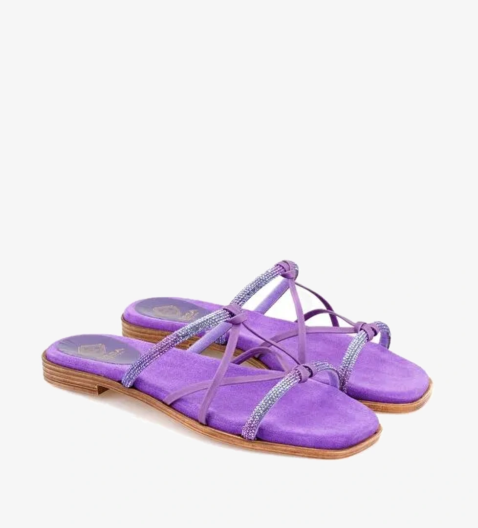 Desa Desa Kadın Mor Parlak Taşlı Terlik Boyner'de! Mor - 1. görsel