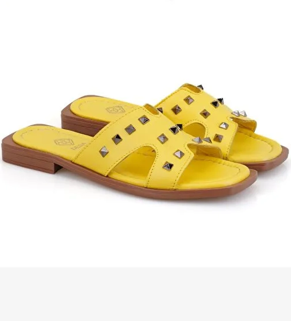 Desa Desa Kadın Sarı Deri Terlik Boyner'de! Sarı - 1. görsel