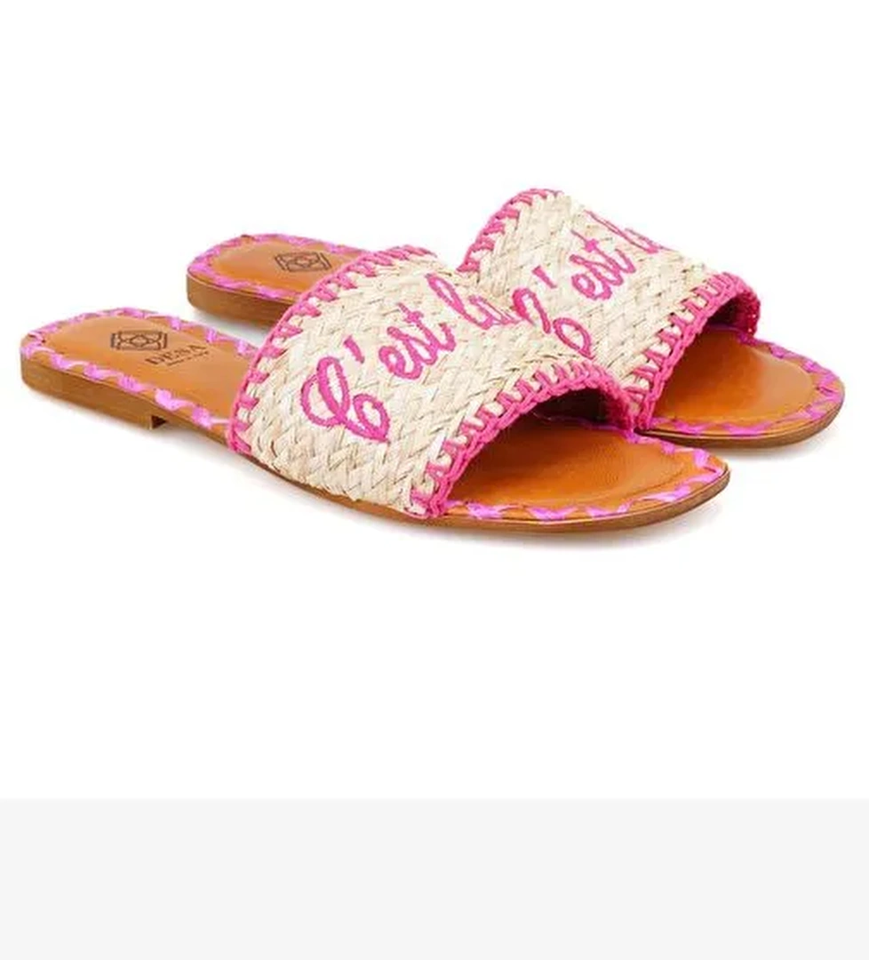 Desa Desa Kadın Pembe Hasır Örgülü Terlik Boyner'de! Pembe - 1. görsel