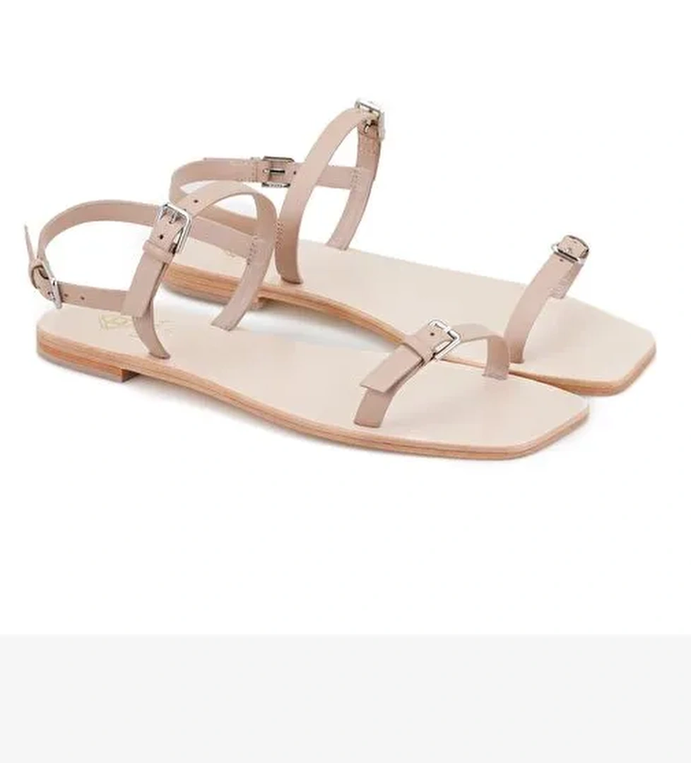 Desa Desa Belirsiz Kadın Bej Ayarlanabilir Tokalı Deri Sandalet Boyner'de! Belirsiz - 1. görsel