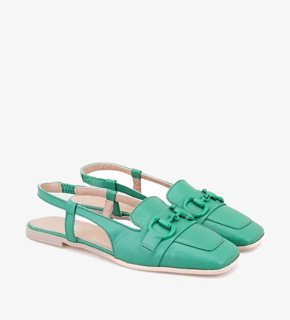 Desa Desa Kadın Yeşil Toka Aksesuarlı Deri Loafer Boyner'de! Yeşil - 1. görsel